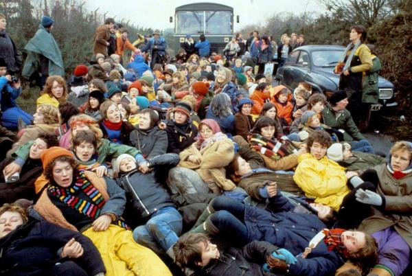 Acción directa del campamento de mujeres de Greenham Common, Reino Unido