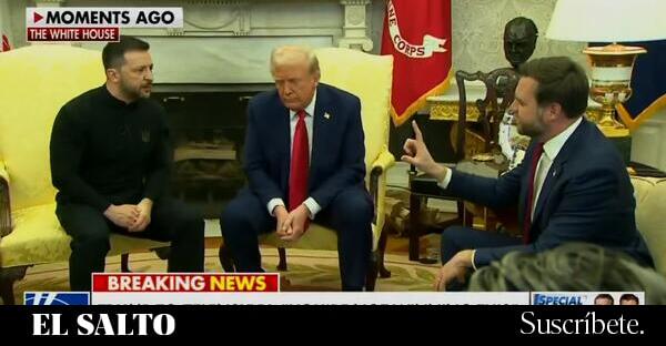 Trump y JD Vance matonean en un show televisivo a Zelensky, que se va de vacío de la Casa Blanca