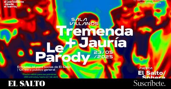 Tremenda Jauría y Le Parody en concierto para celebrar un salto al periodismo desde el barrio