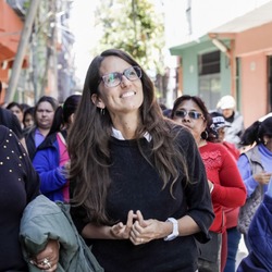 Elisabeth Gómez Alcorta, ex ministra de Mujeres, Género y Diversidad de Argentina durante el último Gobierno de Alberto Fernández.