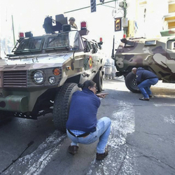 Levantamiento militar en Bolivia, protestas. - 3